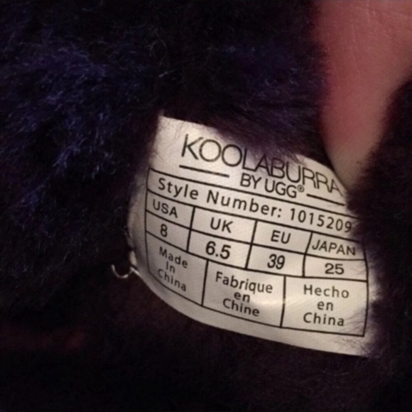 NWOT Koolaburra by UGG Purple Suede Booties 8 & Care Kit - Picture 9 of 10